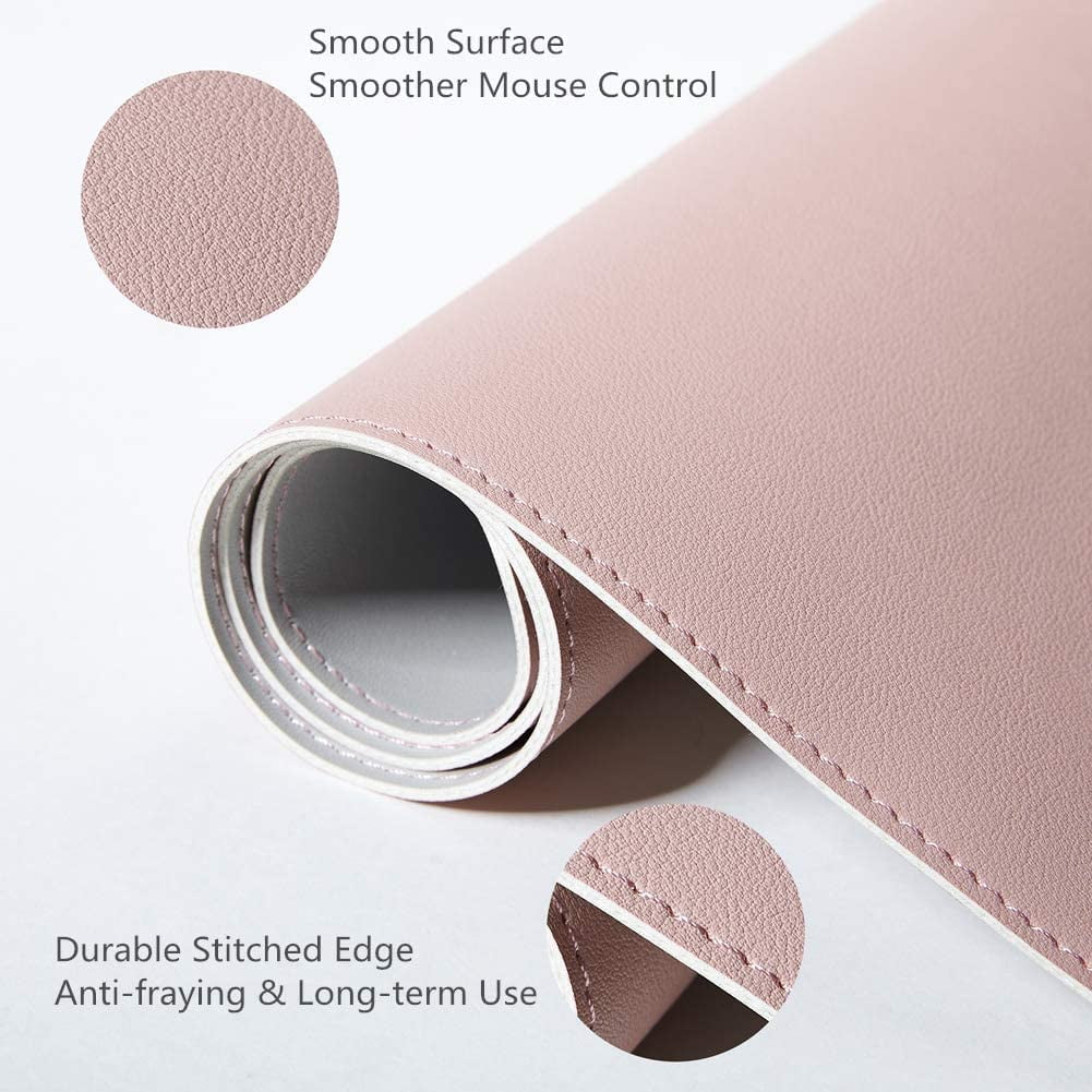 Black with Waterproof and Comfortable Writing Surface Soyan PU Leather Desk Pad for Office//Home 31.5x15.7